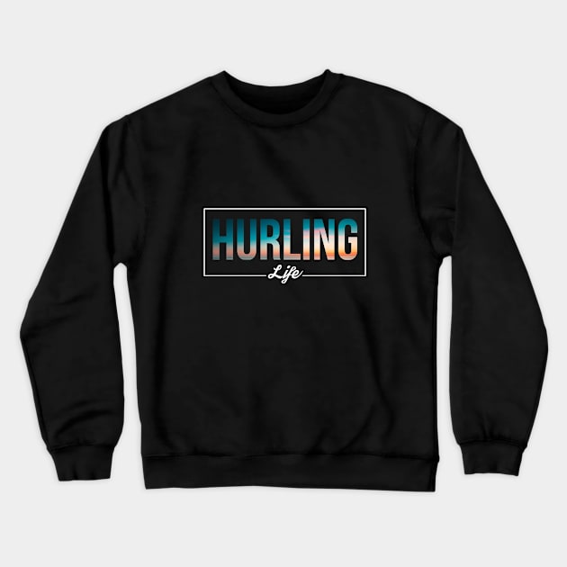 Beach Dreams Hurling Life Crewneck Sweatshirt by rojakdesigns